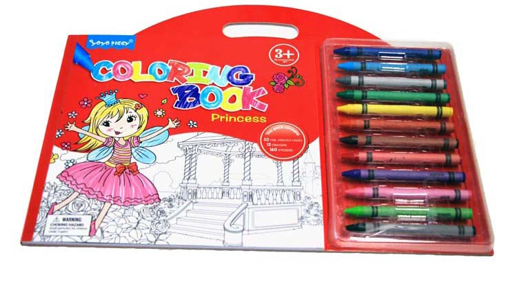 Customized Painting Children Coloring Book with Pencil and Crayon Coloring Book Printing