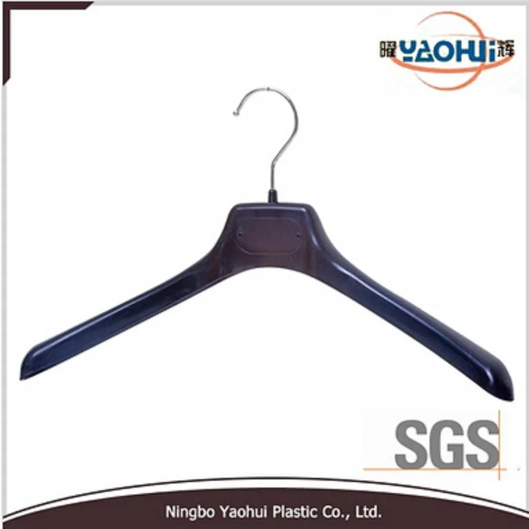 Plastic Suit Clothes Hanger with Metal Hook