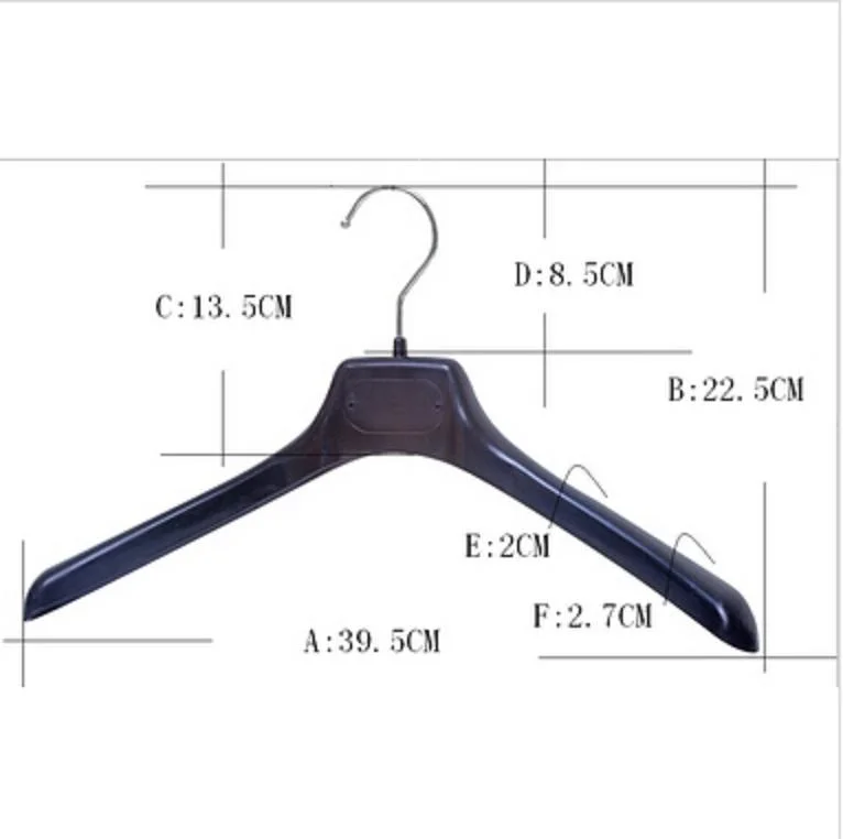 Plastic Suit Clothes Hanger with Metal Hook