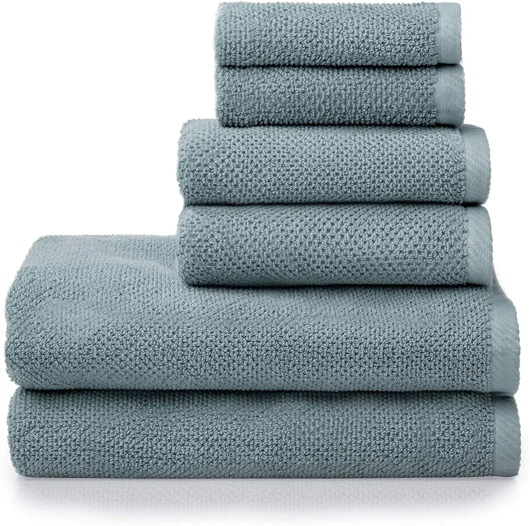 Premium 100% Cotton Towel Set Popcorn Textured Highly Absorbent Durable Low Lint Hotel & SPA Bathroom Towel