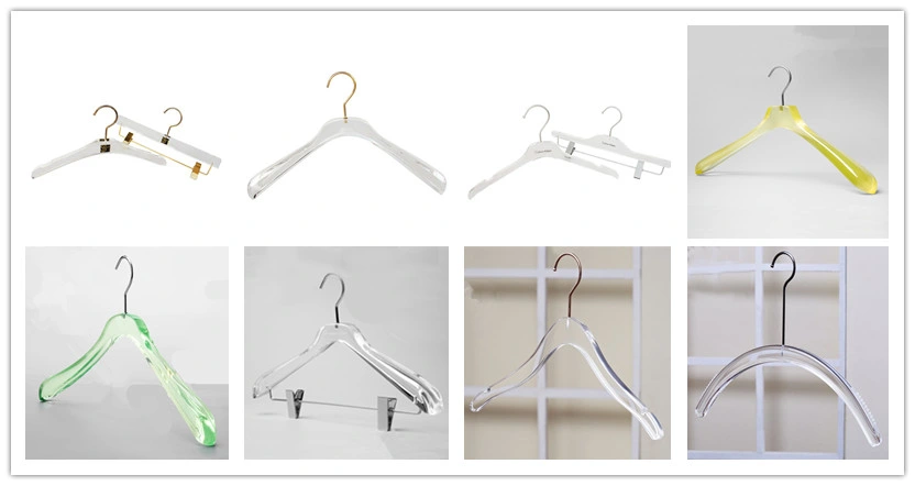 Custom Acrylic Clothes Rack Shirt Coat Hanger with Hook