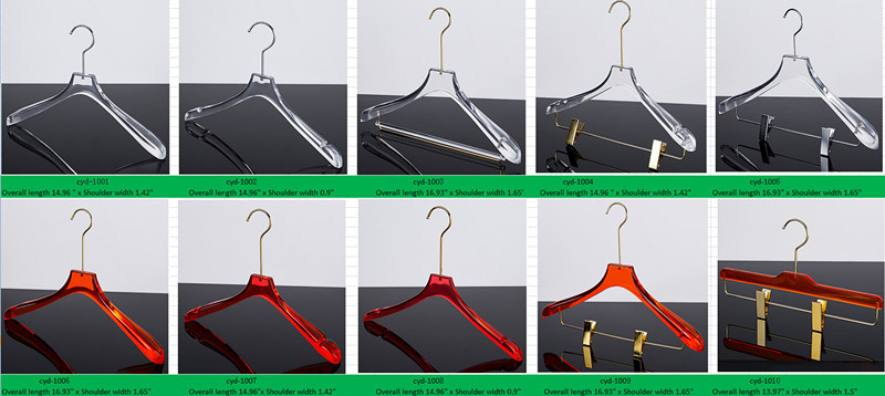 Metal Hook Shop Display Acrylic Clothes Hanger