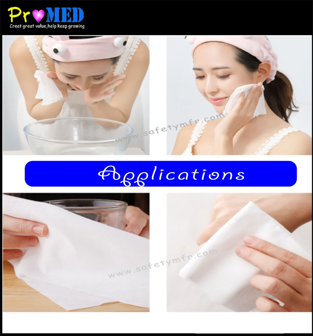 Single OPP bag packed Soft Wood Pulp Paper Absorb/Absorbent Spunlace Nonwoven disposable towel