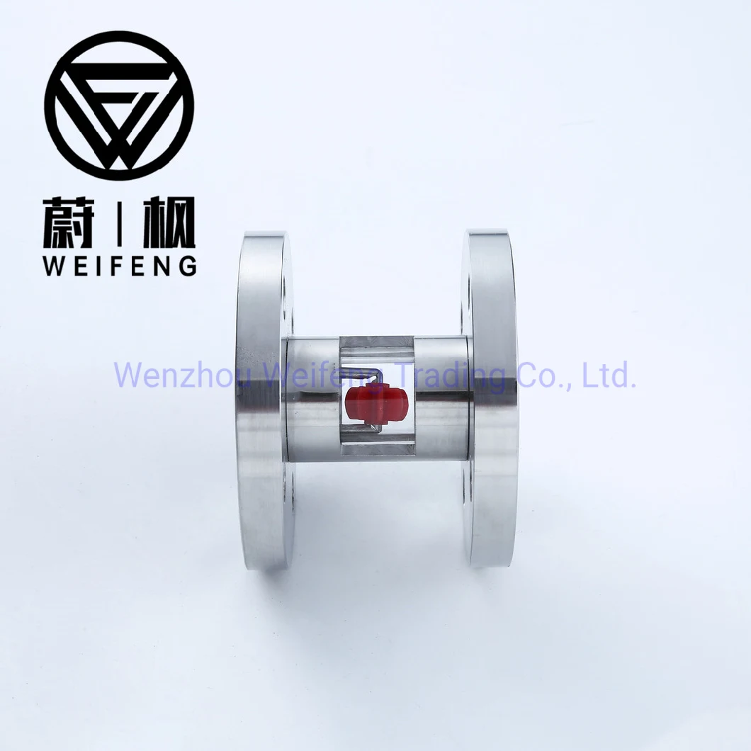 Flange End Water/ Oil Flow Observer with Impeller Full View Sight Glass