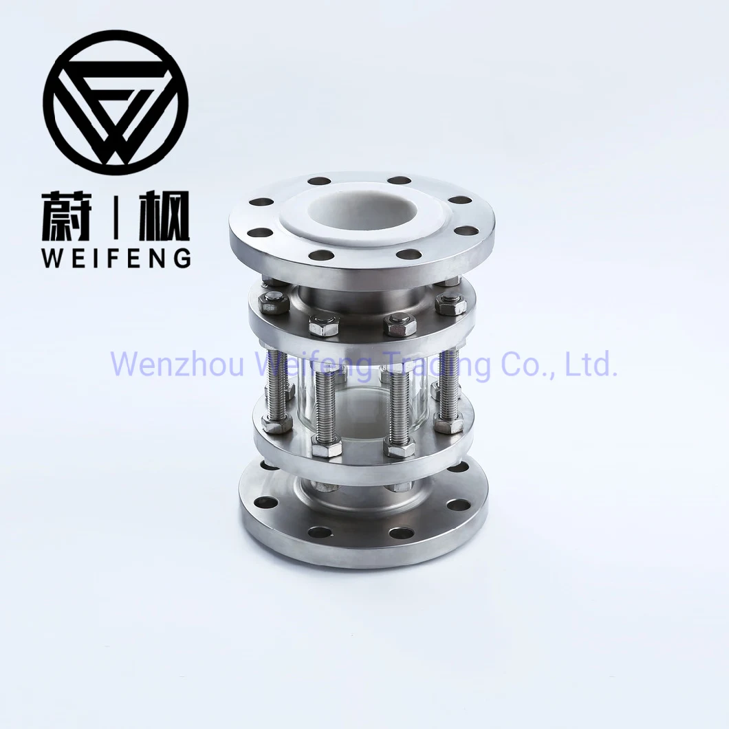 Flange End Water/ Oil Flow Observer with Impeller Full View Sight Glass