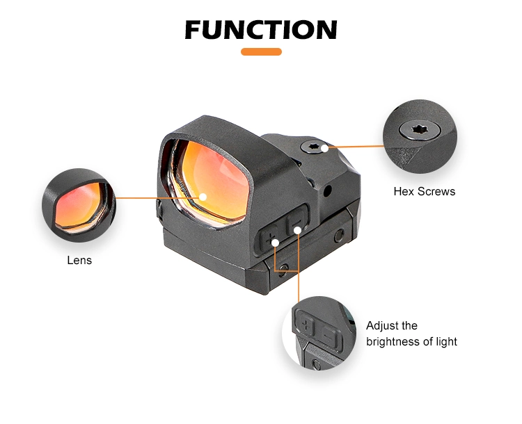 Glock 17 19 Pistol Red DOT Open Reflex Sight Scope