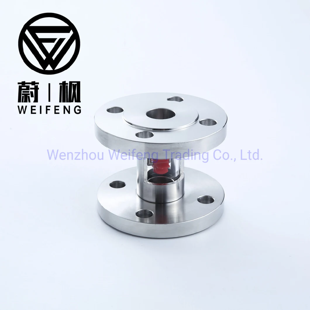 Flange End Water/ Oil Flow Observer with Impeller Full View Sight Glass