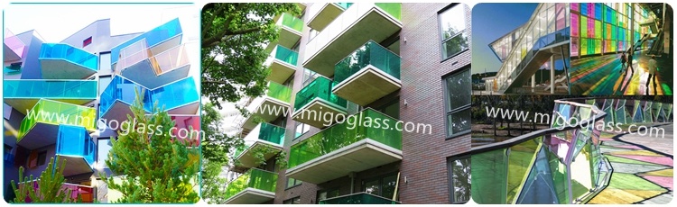 Clear/ Colored Toughened/ Tempered Safety Building PVB Laminated Glass