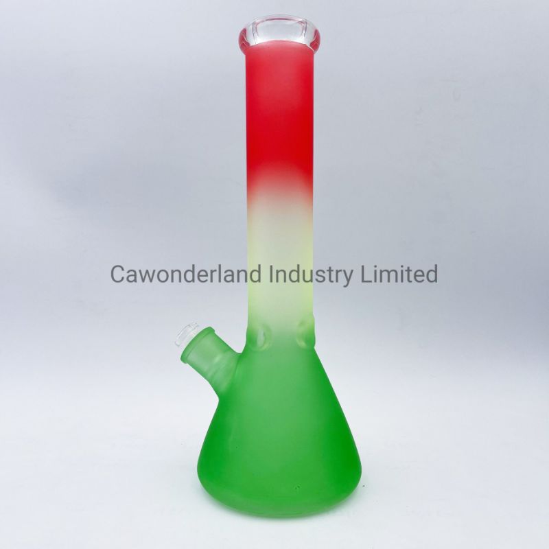 Wholesale 35cm 7mm Thickness Colorful Glass Smoking Water Pipe