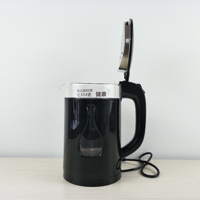 Hot Sell BPA-Free Stainless Steel & Borosilicate Glass Water Boiler 2.3L