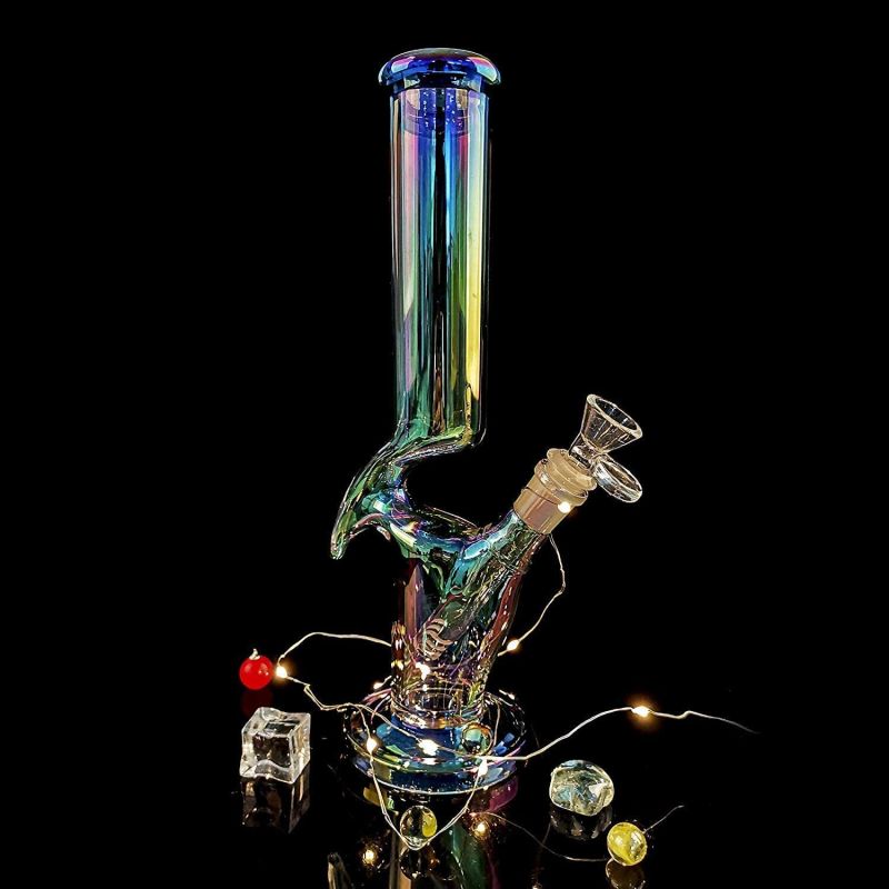 Factory Wholesale Colorful Glass Water Pipe Hookah Glass Smoking Accessories Glass Beaker Pipe