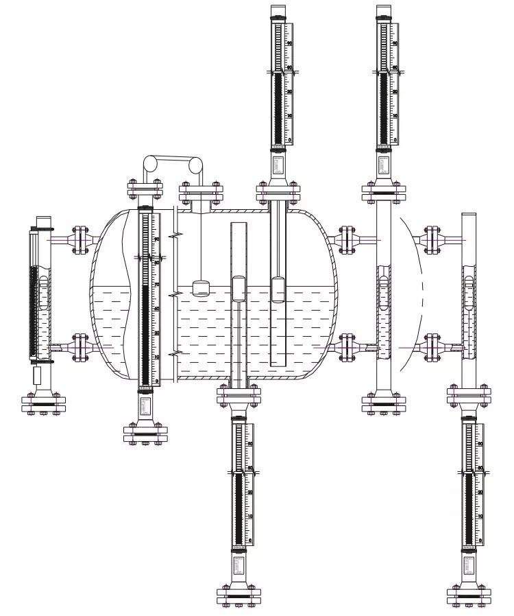 Vacorda Oil Glass Gauge Mechanical Diesel Fuel Level Gauge