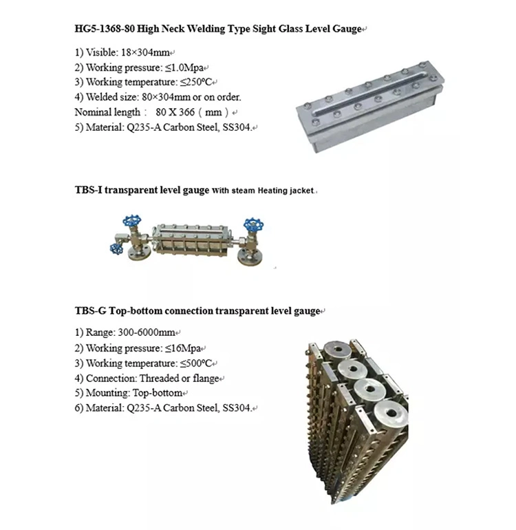 Sight Glass Window Level Indicator Welding Tank Level Indicator Reflex Level Gauge