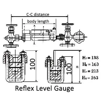 Sight Glass- Water Level Indicator-Boiler Transparent Tube Level Gauge