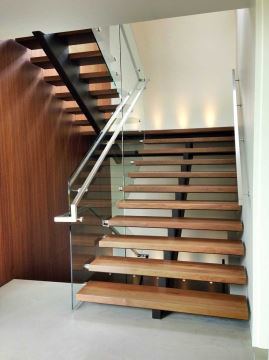 Modern Stainless Steel Curved Stair / Circular Staircases