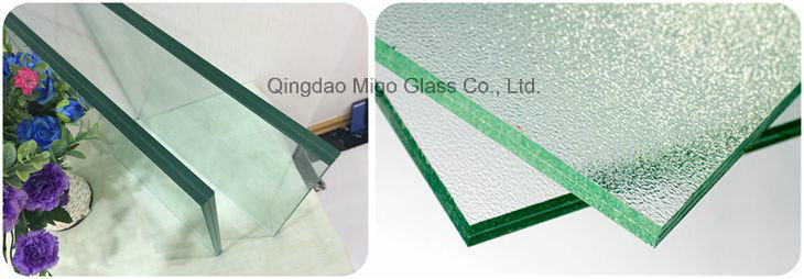 Clear/ Colored Toughened/ Tempered Safety Building PVB Laminated Glass