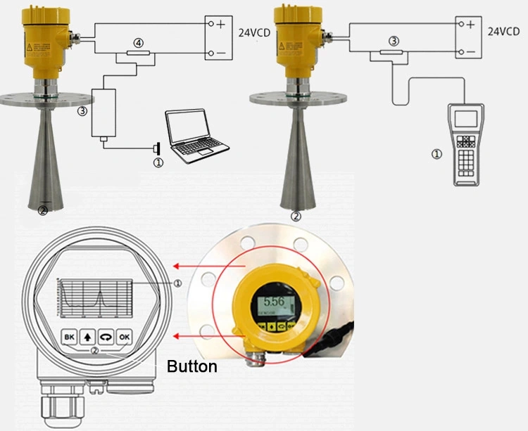 Intelligent Digital Radar Liquid Tank Guide Wave Radar Level Meter