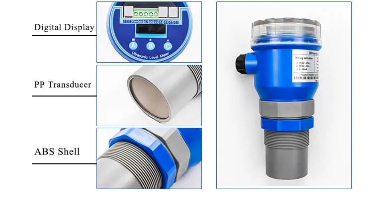 Non-Contact Long Distance Ultrasonic Water Level Sensor Waste Detector