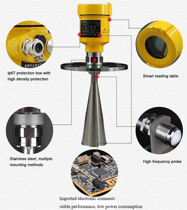 Intelligent Digital Radar Liquid Tank Guide Wave Radar Level Meter