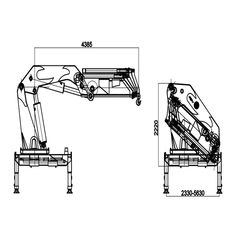 Crane Truck 10 Tons Knuckle boom Truck Mounted Cargo Truck Crane