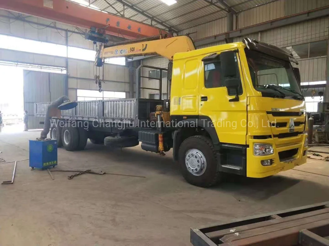 Sinotruk 6X4 Truck Crane Mounted Telescoping Boom Hydraulic Crane with 10 Ton Boom Truck Crane