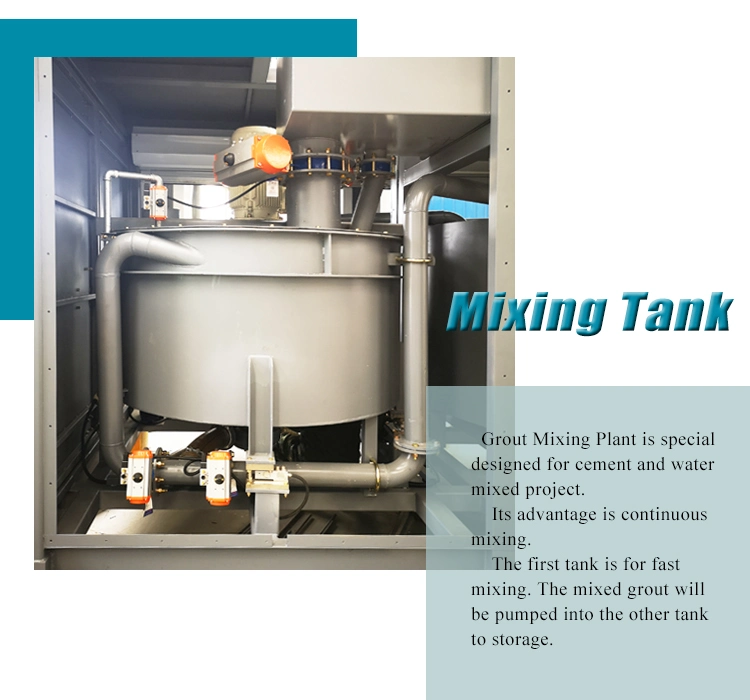 20gp Container Easy Transport Grout Mixer Plant, Slurry Mixer Plant with Pump