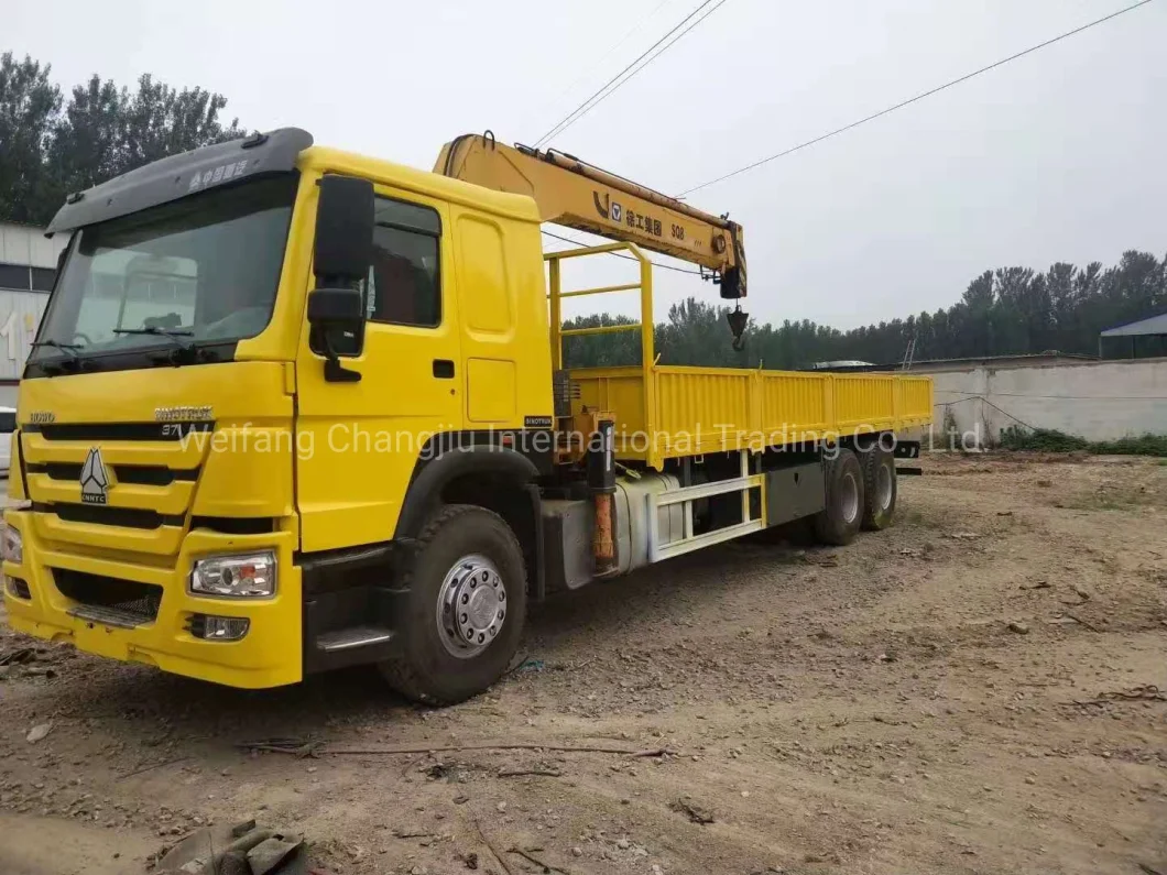 Sinotruk 6X4 Truck Crane Mounted Telescoping Boom Hydraulic Crane with 10 Ton Boom Truck Crane