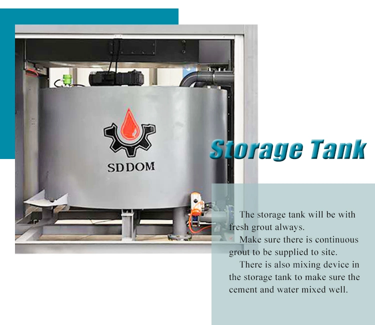 Ce Approved Grout Mixing Machine Double Layer Mixer Pump 400L Cement Grouting Machine