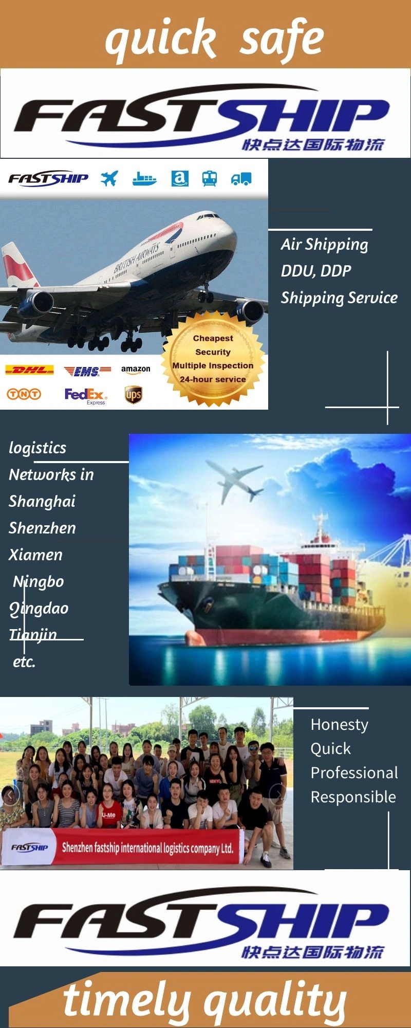 Sea Freight Shipping China America Cheap Shipping to America From China by Sea