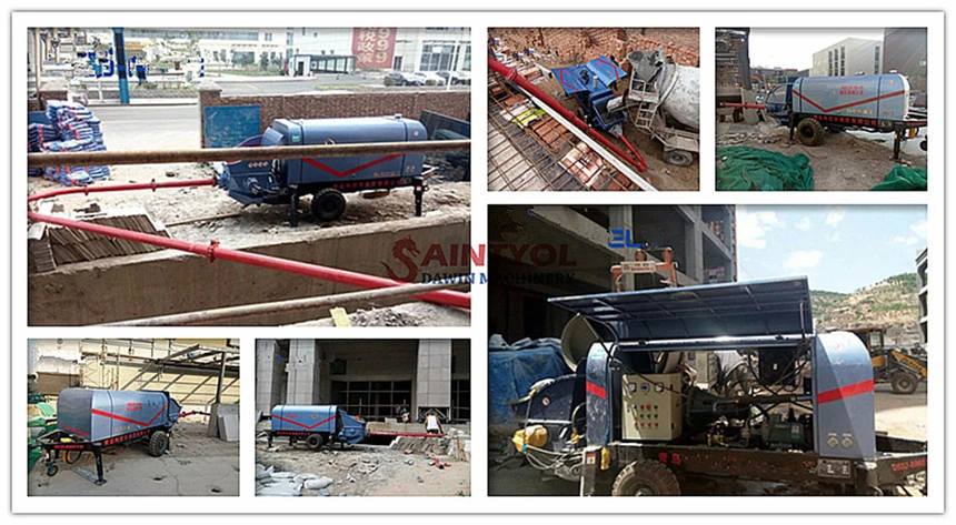 Remote Control and Safe Working Mini Small Concrete Pump with 20 Cubic Per Hour Output on Sale