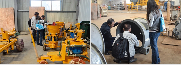 Shotcrete Machine for Spraying Shotcrete Onto Mine Side Walls and Roof in Tunneling