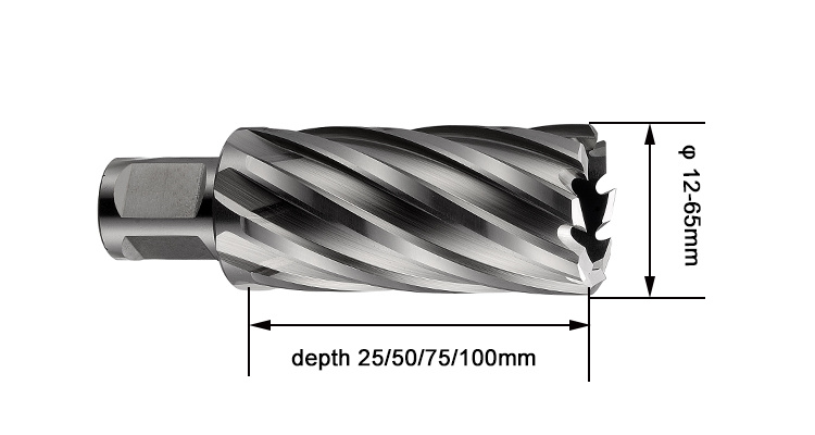 Drill Bit Set 25mm Depth HSS Drill Annular Cutter Drill Set