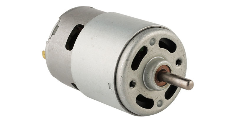 6V 12V 2550rpm DC Brush Micro Motor with Worm and Aluminium Cover for Car Fan to Slow Down