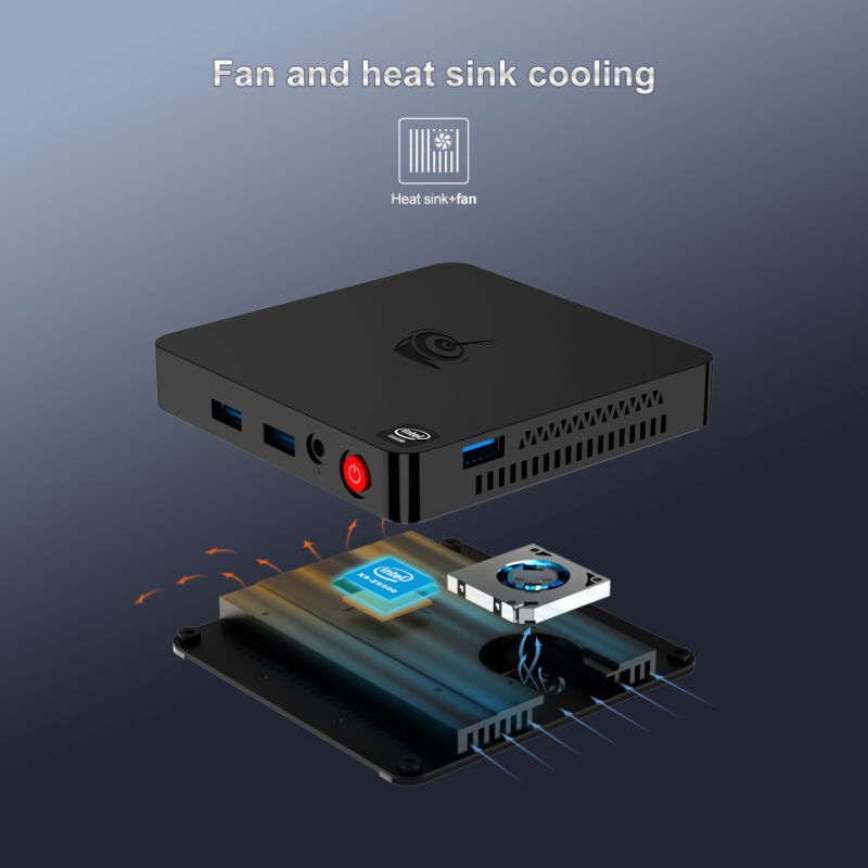 Beelink T4 Z83-4 Intel X5-Z830 Quad Core Wintel Win10 4GB 64GB 4K Beelink T4 Z83 PRO Mini PC