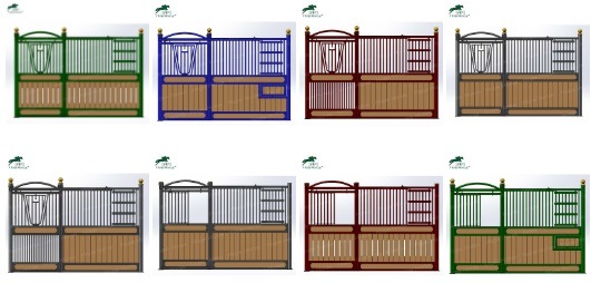 HDG Finish and Powder Coated Finish Customized Horse Stall Horse Stable