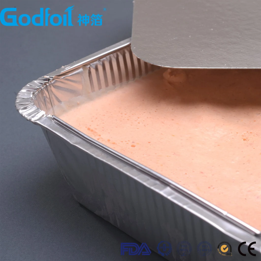 450ml Disposable Aluminum Foil Container Paper Lid Aluminum Easy Open Lid