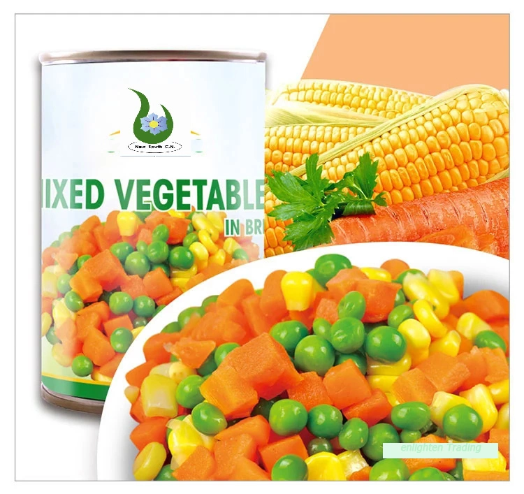 Canned Food Products Hot Sale Canned Mixed Vegetables in Brine