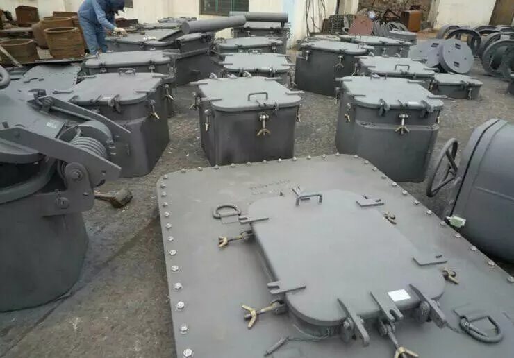 Marine Ship Boat Galvanized Steel/Aluminum Oil Tight Hatch Cover Manhole Cover for Ship