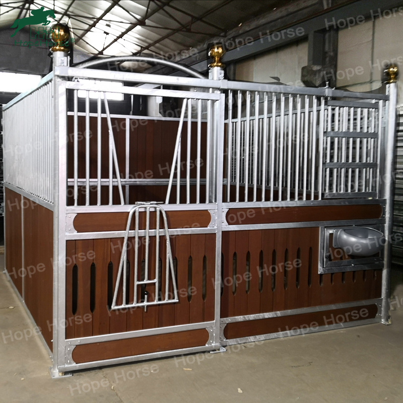 HDG Finish and Powder Coated Finish Customized Horse Stall Horse Stable