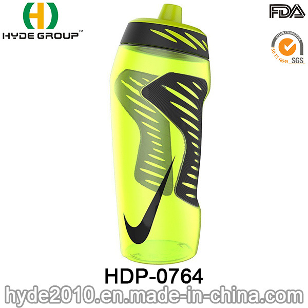 600ml Eco-Friendly BPA Free Plastic Bike Sport Drinking Water Bottle (HDP-0764)