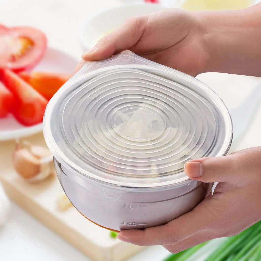 Keeping Food Fresh 6-Pack Various Sizes Bowl Cover Silicone Stretch Seal Lids