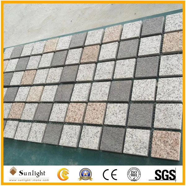 Natural Cheapest Flamed Grey Granite Driveway Kerb/Cube Paving Stones