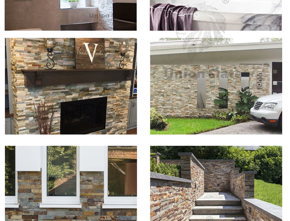 Natural Stone Veneer Stacked Exterior Wall Material Culture Stone Panels Wall Panel