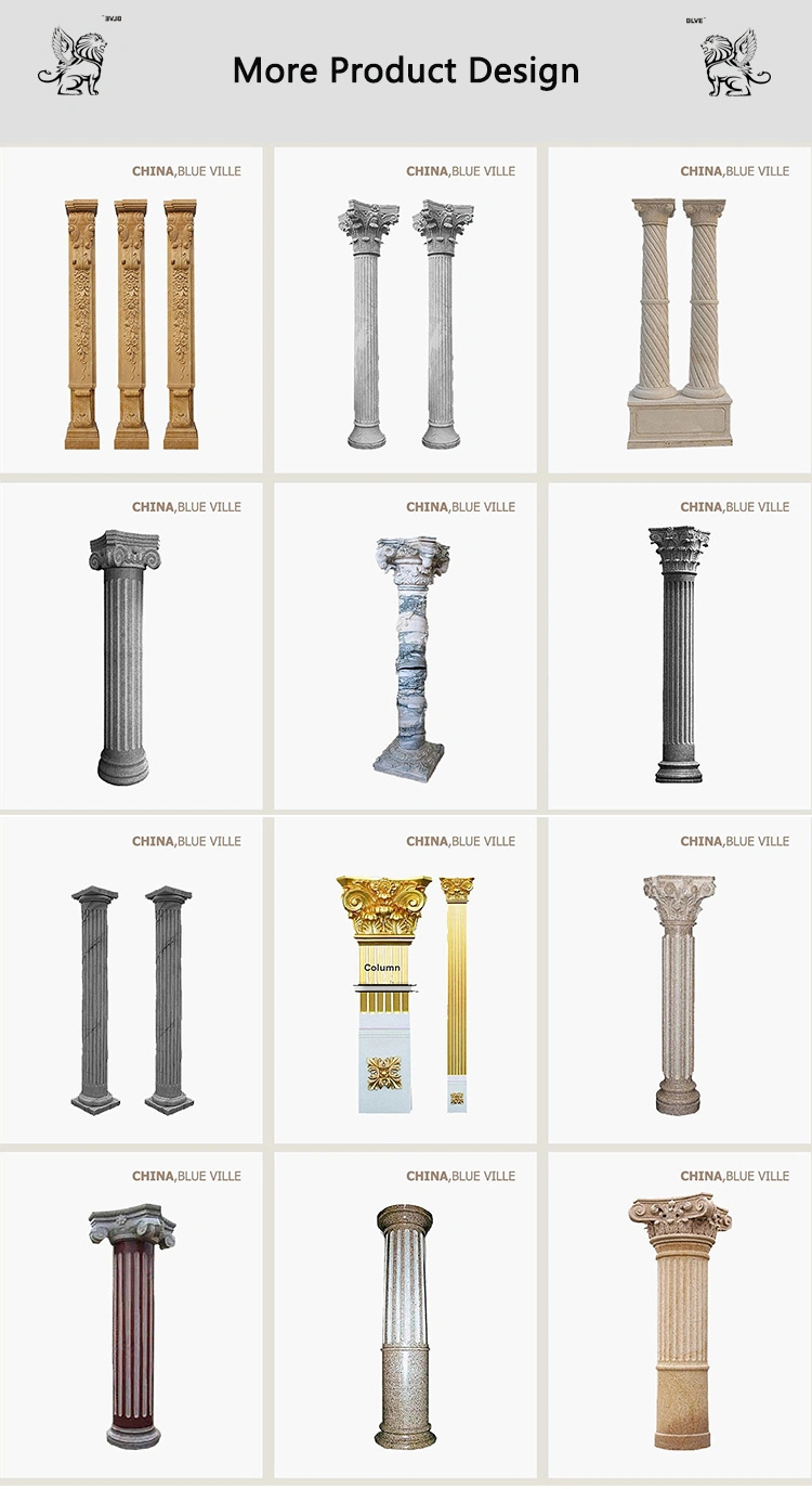 Hot Sale Cheap Natural Stone Decorative Greek Columns Mcy-61