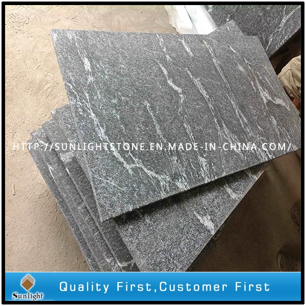 Natural Stone Exterior Wall Tile Snow Grey Granite with Sandblasted Finish for Cladding/Covering