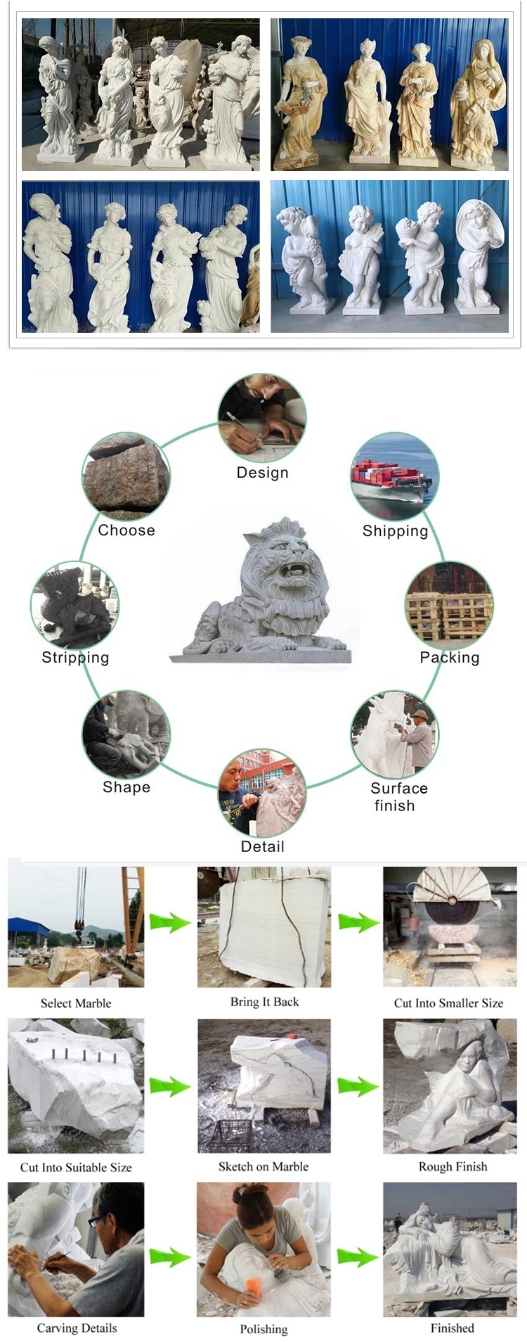 Cheap Natural Stone Animal Sculpture Elephant Statue in Wholesale