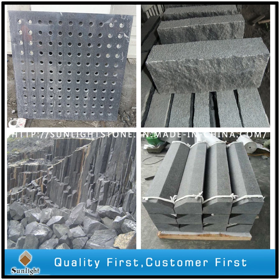 Discount Cheap Chinese Black/Grey Natural Stone Outdoor Floor Tiles