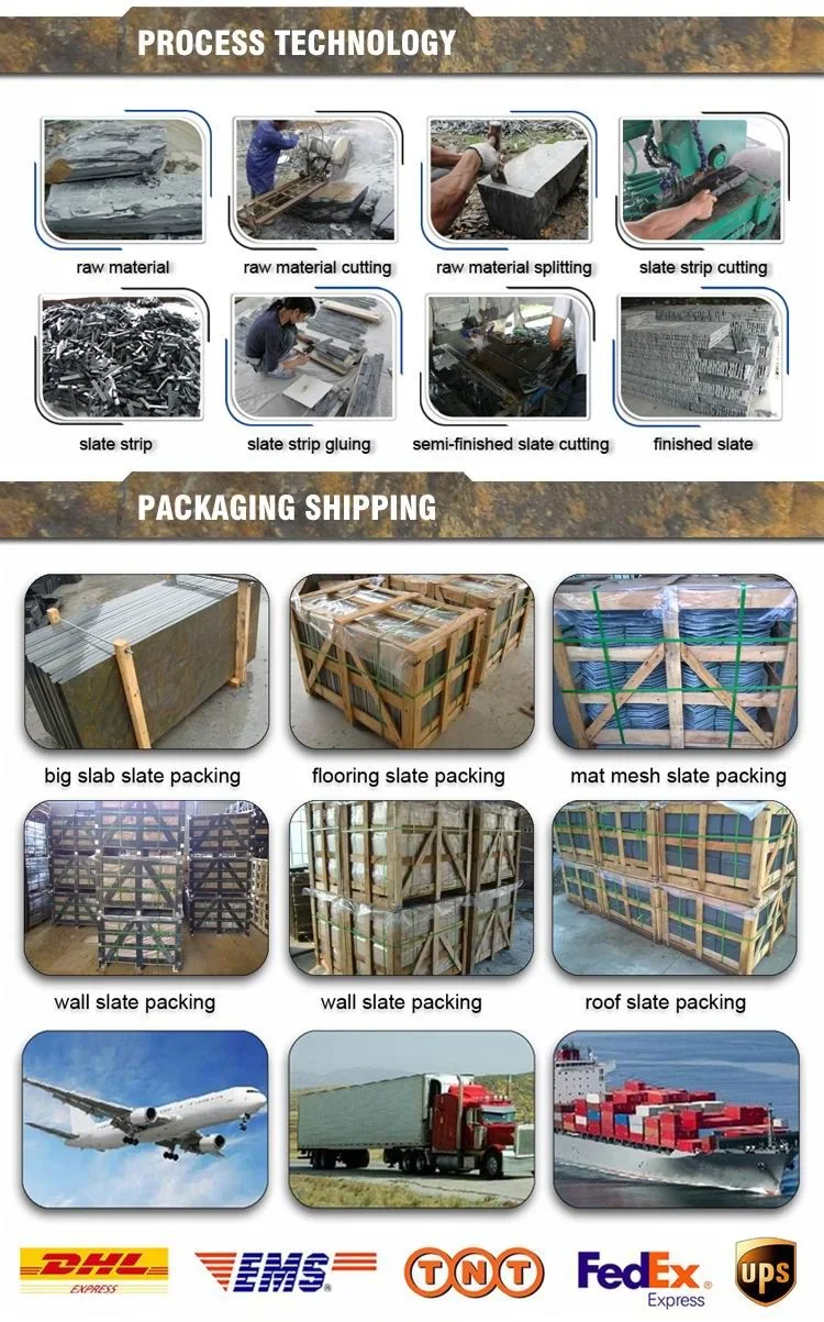 China Split Surface Natural Rusty Stacked Stone Veneer Panel Slate Wall Cladding