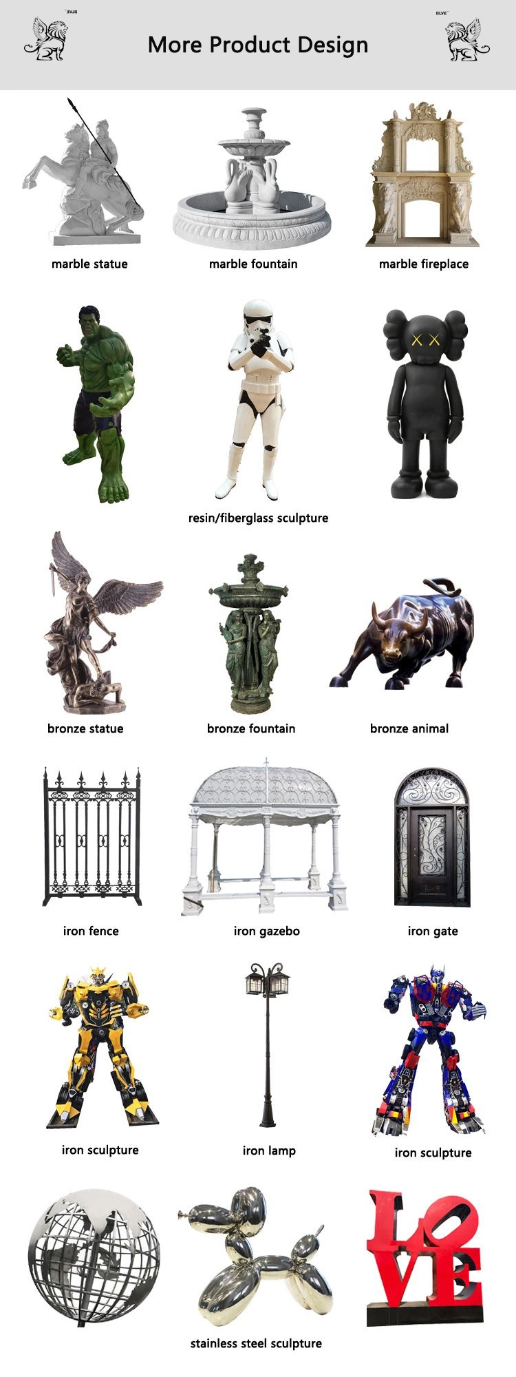Blve House Building Decorative Beige Natural Stone Carving Polished Marble Roman Column Garden Pillar for Outdoor