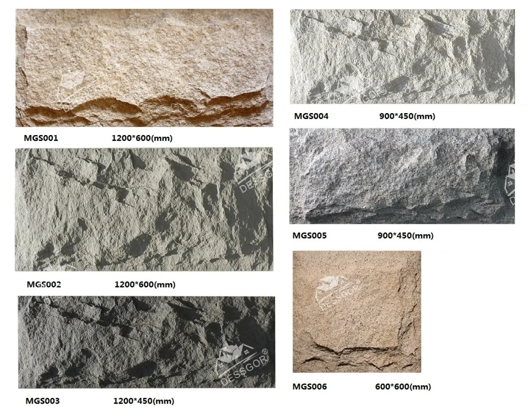 Manufactured Polyurethane Stone Veneer Siding Stacked Cultured Stone Ledger Panels